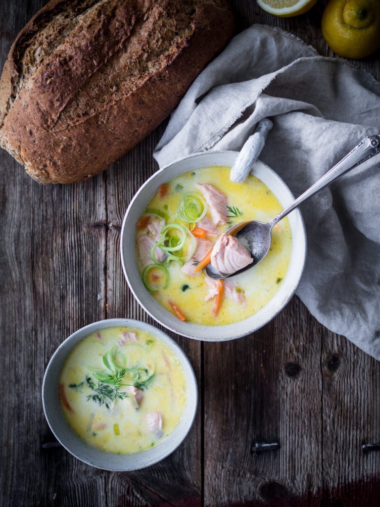 Creamy Salmon Soup (fiskesuppe med laks)