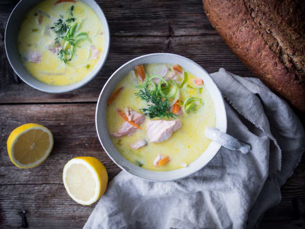 Creamy Salmon Soup (fiskesuppe med laks)