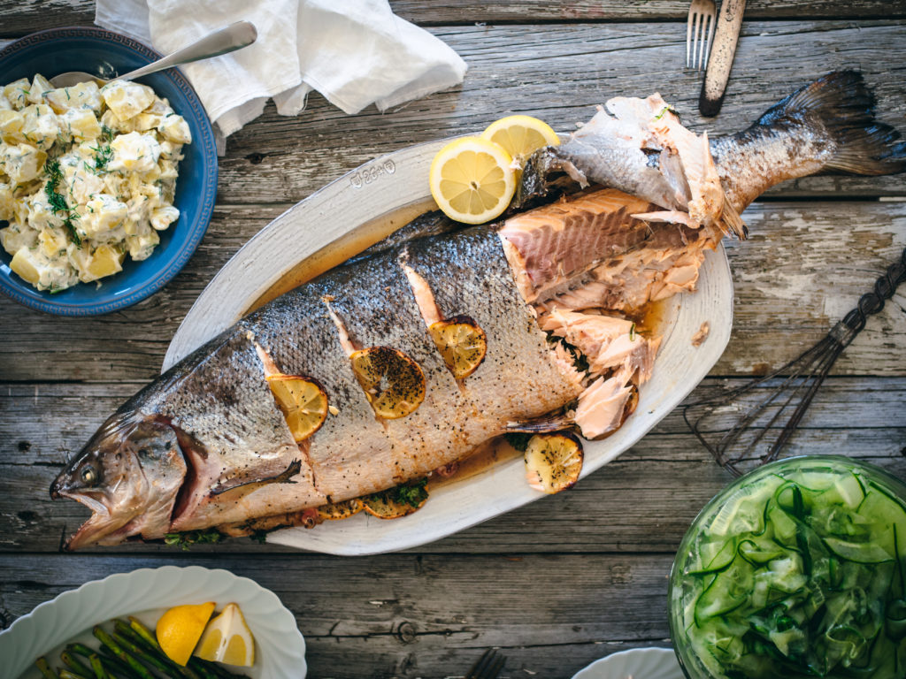 Whole Salmon for a Crowd