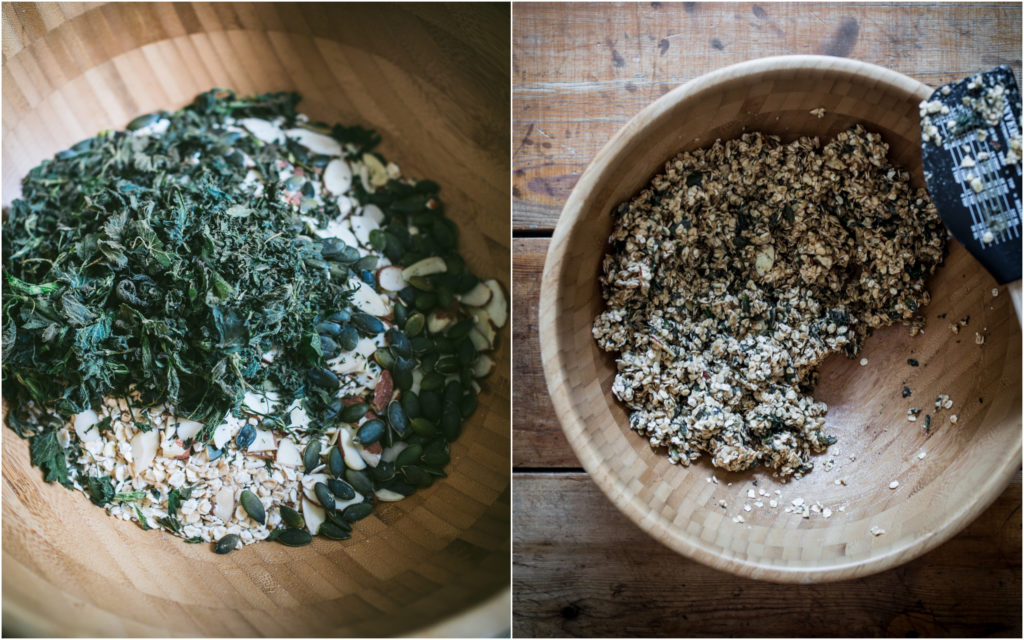 Nettle Honey Oat Bars