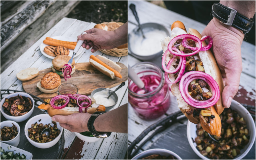 Nordic Style Salmon Dogs and Burgers