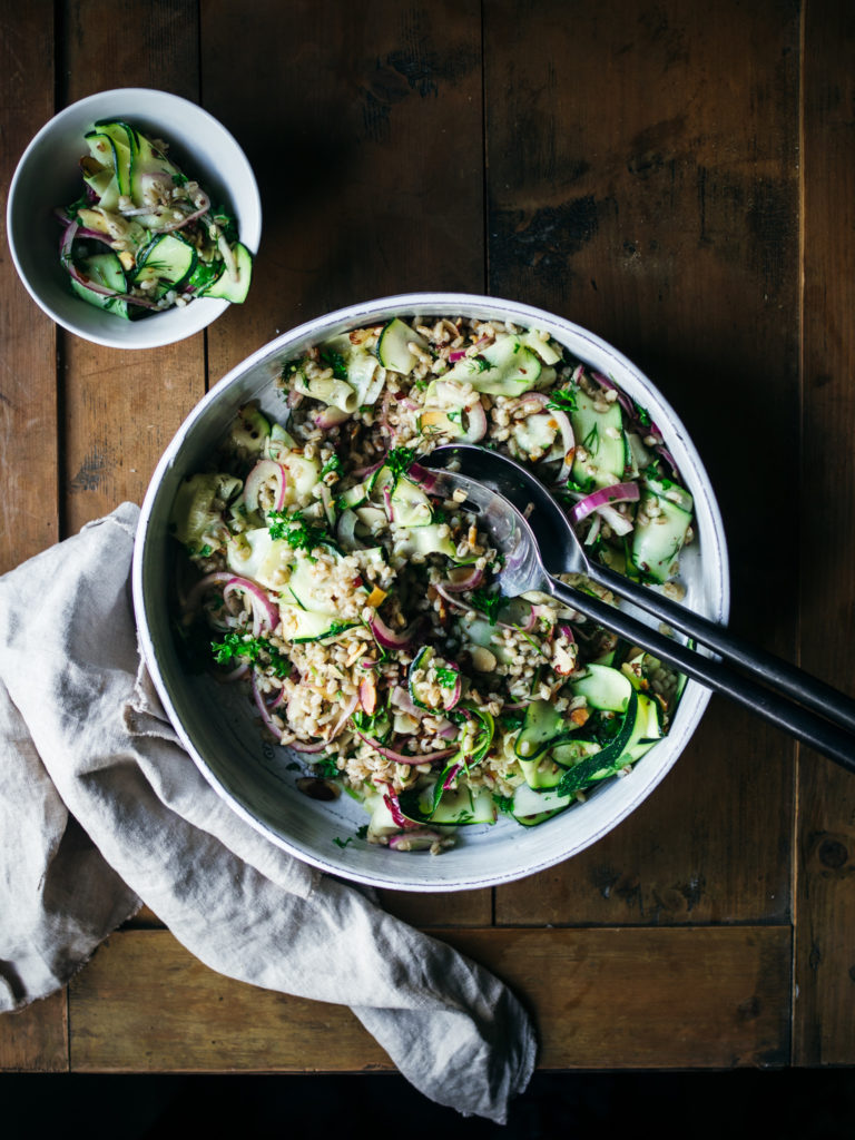 Barley and Shaved Zucchini Salad