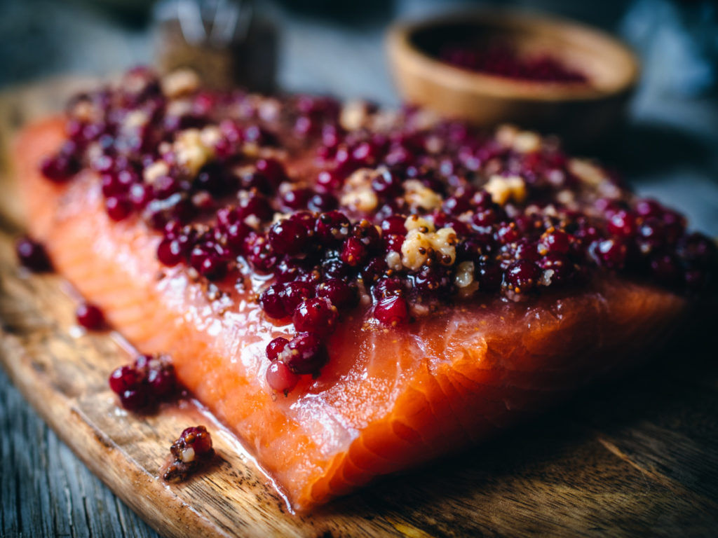 Quick-Cured Lingonberry Salmon