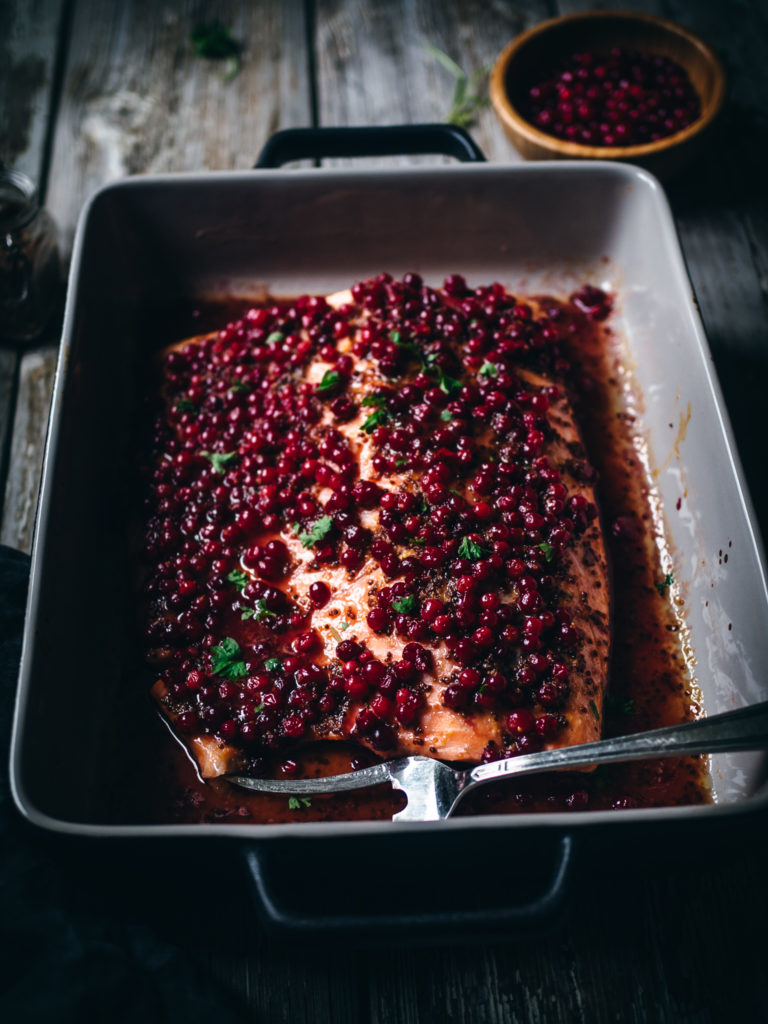 Quick-Cured Lingonberry Salmon