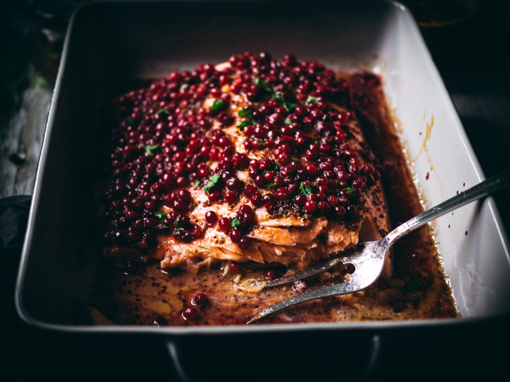 Quick-Cured Lingonberry Salmon