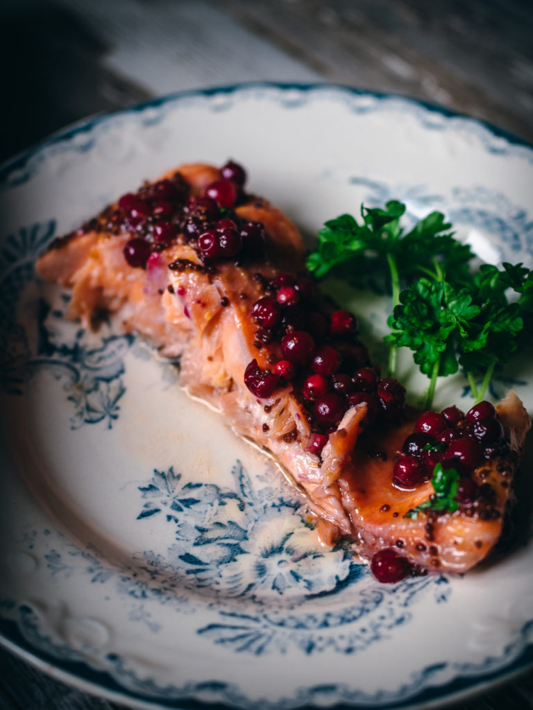 Quick-Cured Lingonberry Salmon