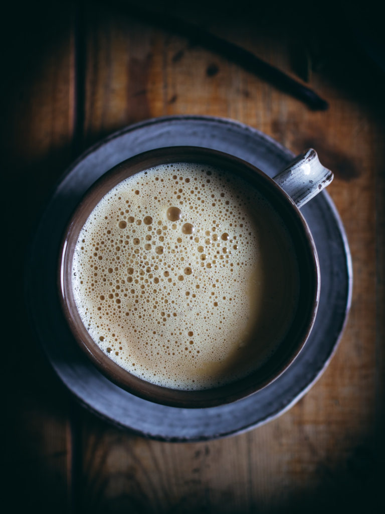 Creamy Brunost Spiced Latte (Brown Cheese)
