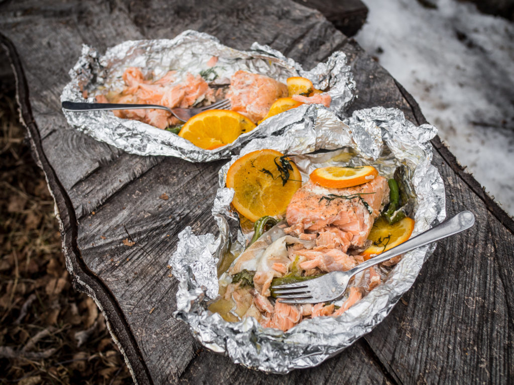 Salmon with Orange and Dill Foil Packets