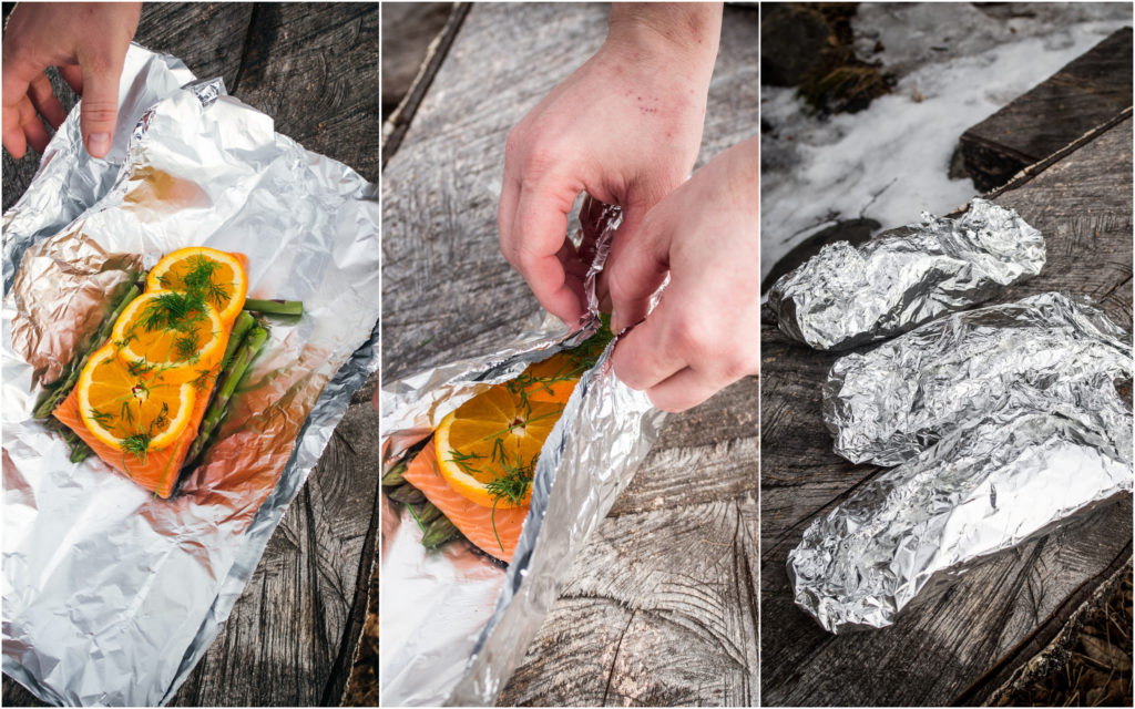 Salmon with Orange and Dill Foil Packets