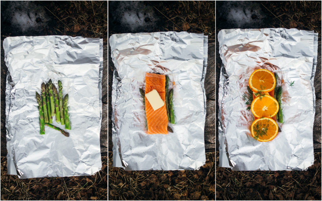 Salmon with Orange and Dill Foil Packets