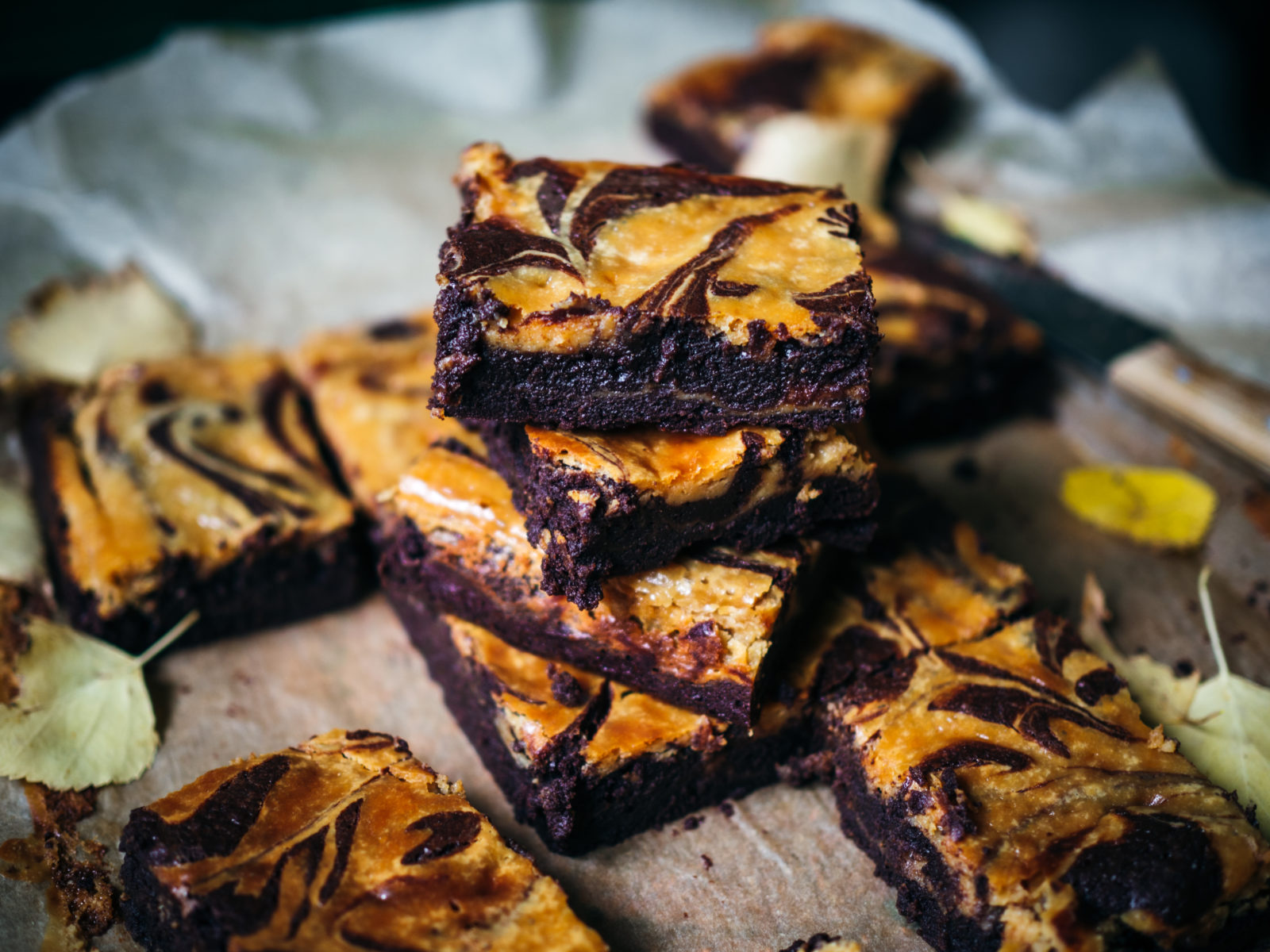 Brown Cheese Cream Brownies