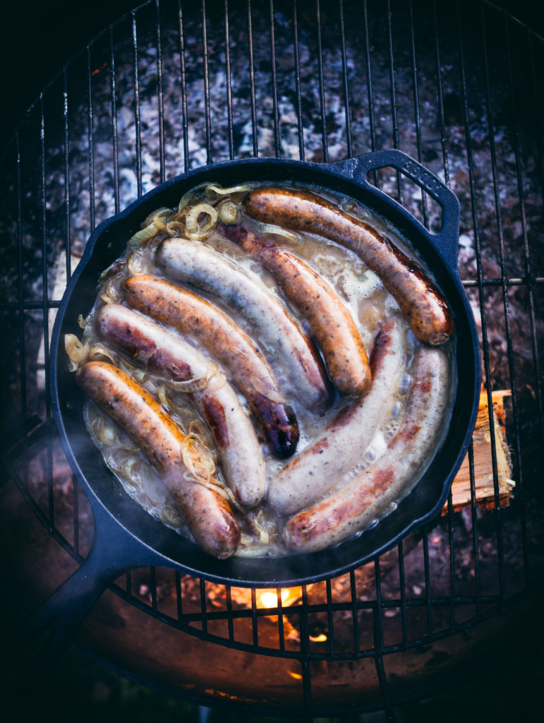 Beer-Braised Sausages