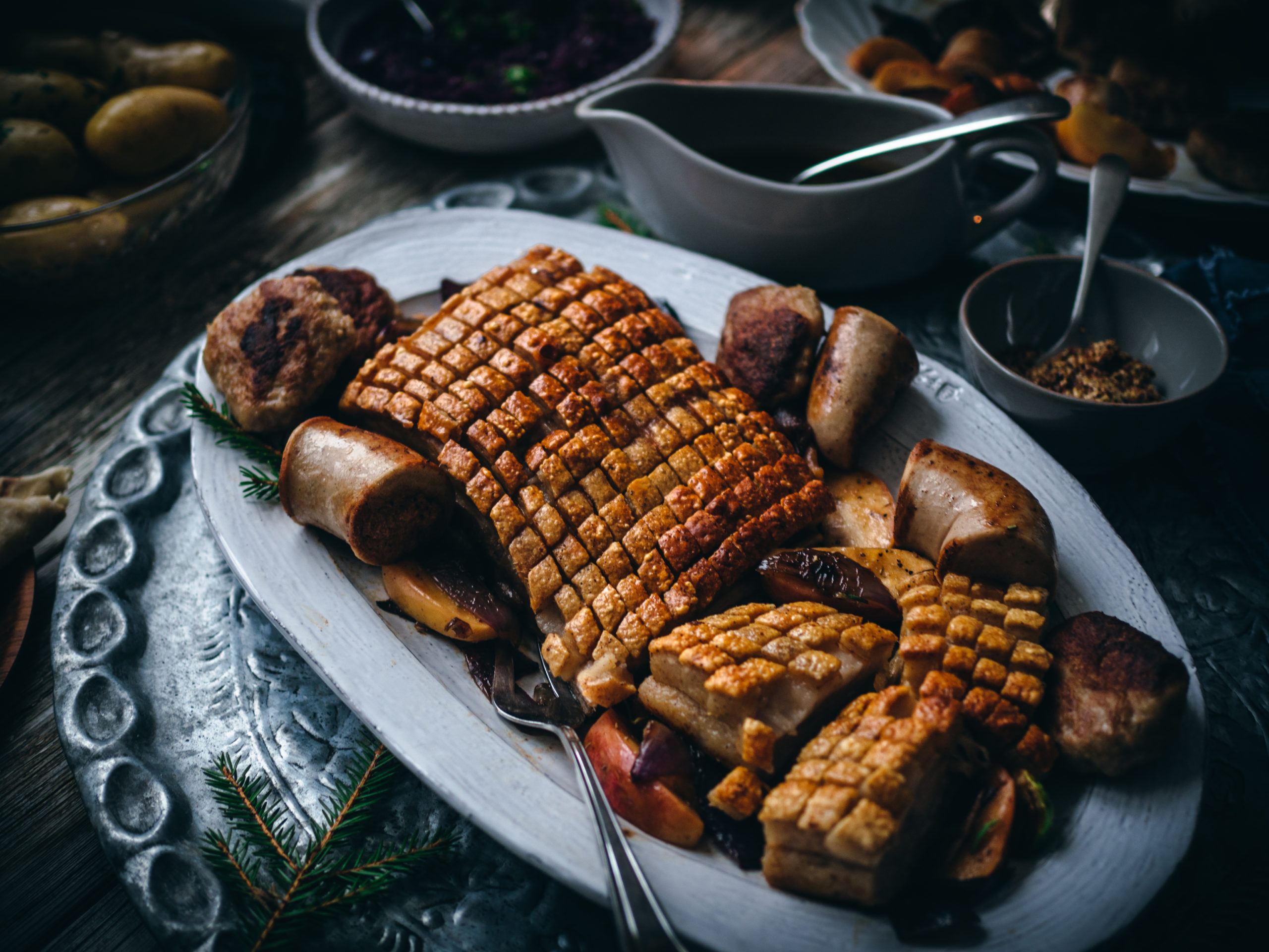 Norwegian Roasted Pork Belly (Ribbe)