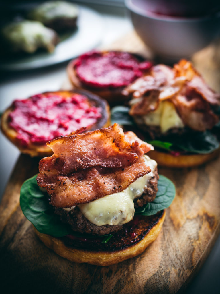 reindeer and beef burger