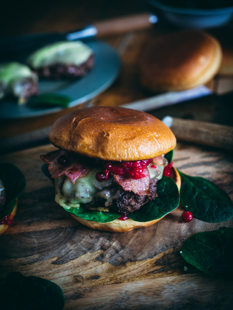 reindeer and beef burger