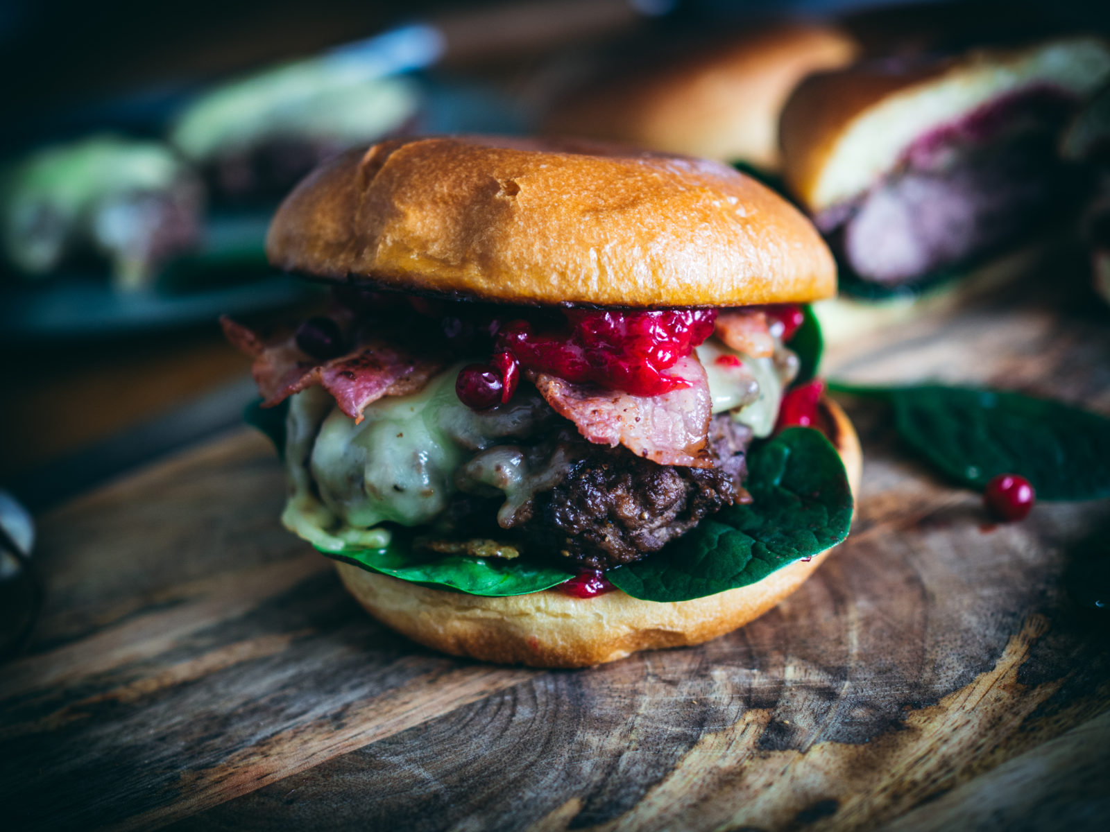 Reindeer and Beef Burger