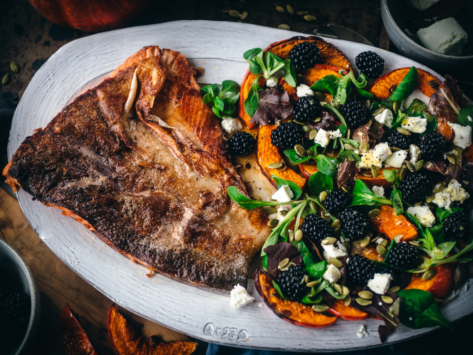Steelhead Trout with Roasted Pumpkin