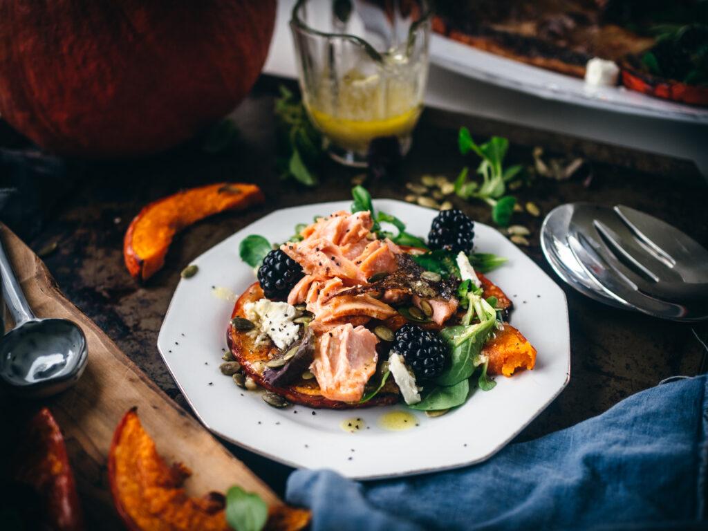 Steelhead Trout with Roasted Pumpkin